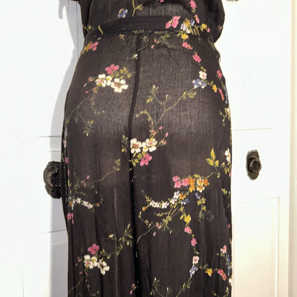 NWT Urban Outfitters UO Marie Prairie Wrap Jumpsuit Floral Print Size 10 - Picture 12 of 16